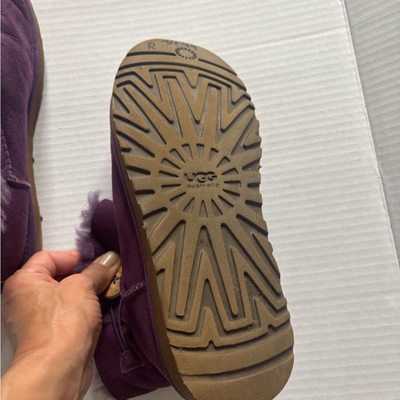 UGG Purple Suede Winter Boots - Picture 4 of 8